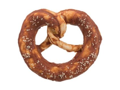 DentaFun Pretzel, buvolí preclíky s kachním masem 9cm/40g 1ks
