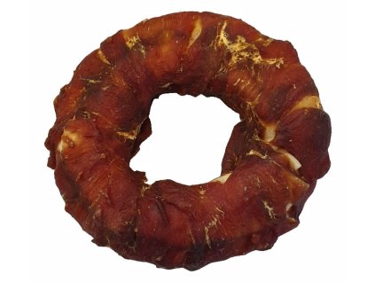 Kroužek buvolí obalený kachním masem JUKO Snacks 10 cm (6 ks)