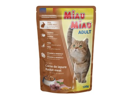 Miau Miau Cat králičí, kapsa 100 g