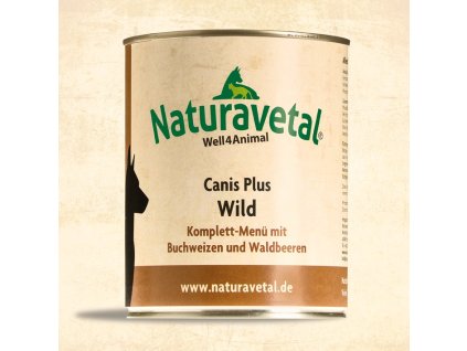 Naturavetal Canis Plus konzerva Divočina s pohankou a lesními plody 400g