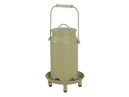 Krmítko pro drůbež plnění shora,kov zelená 3,5l Zolux