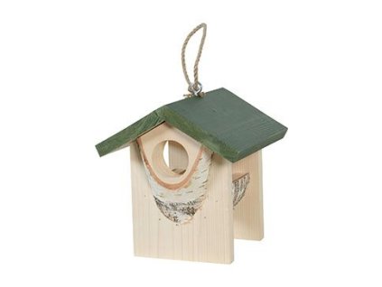 Budka krmítko HUT dřevěná L zelená Zolux