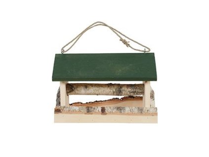 Budka krmítko HUT dřevěná XL zelená Zolux