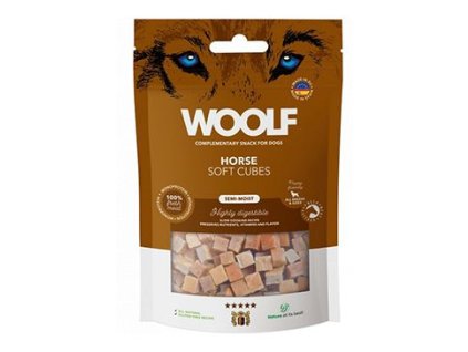 WOOLF pochoutka Soft Cubes Horse 100g