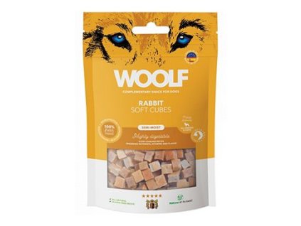 WOOLF pochoutka Soft Cubes Rabbit 100g