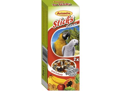Avicentra tyčinky velký papoušek - ovoce+med 2ks