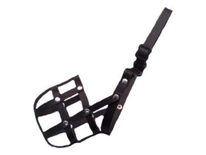 Náhubek kůže černý  B&F č. 2 jezevčík