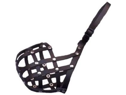 Náhubek kůže černý  B&F č. 3 kokršpaněl