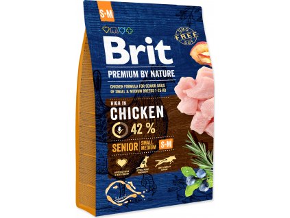 Brit Premium pro starší malé a střední psy 3kg