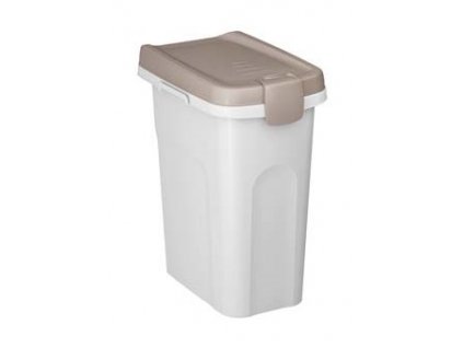 STEFANPLAST Pet food Container 33x22x41cm 15l bílý/šedý barel na 6kg granulí