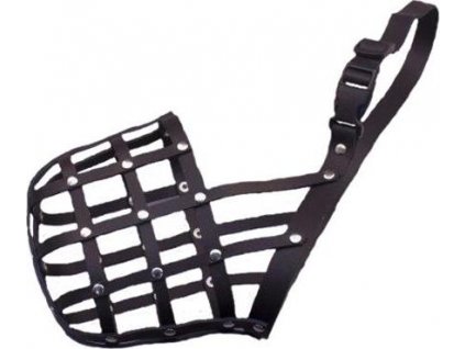 Náhubek kůže černý  B&F č. 5 dobrman