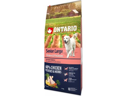 ONTARIO Senior Large Chicken & Potatoes & Herbs 12kg