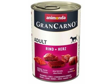 Konzerva Animonda Gran Carno Adult se srdcem 400g