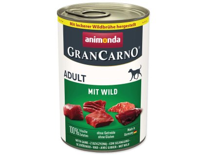 Konzerva Animonda Gran Carno Adult se zvěřinou 400g