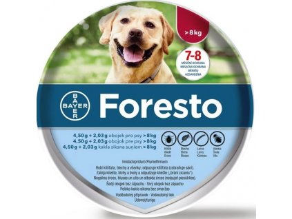 Foresto 4,50g+2,03g obojek pro psy nad 8kg obojek 1ks 70 cm