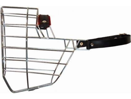 Náhubek kovový Rotwailer - pes, chrom 140 x 160 x 120 mm