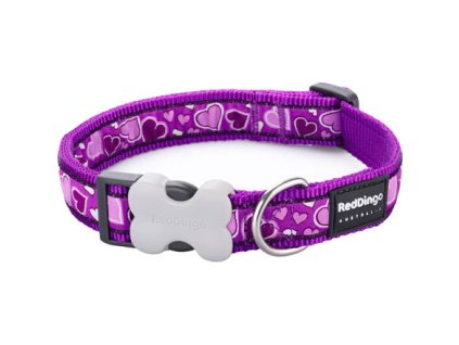 Obojek Red Dingo 25 mm x 41-63 cm - Breezy Love Purple