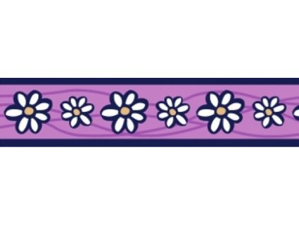 Obojek RD 20 mm x 30-47 cm - Daisy Chain Purple