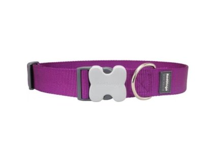 Obojek Red Dingo 40 mm x 50-80 cm - Jednobarevné - Fialová