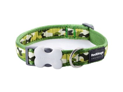 Obojek Red Dingo 25 mm x 41-63 cm - Camouflage Green
