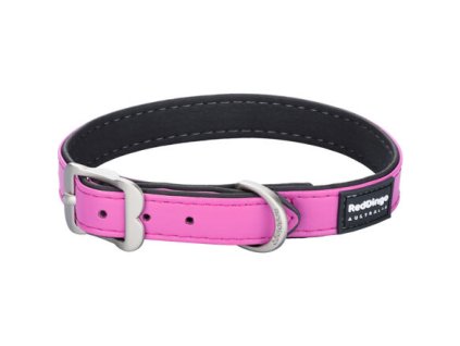 Obojek Red Dingo Elegant 20 mm x 34-42 cm - Tmavěrůžová