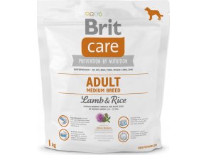 Brit Care Dog Adult Medium Breed Lamb & Rice 1 kg