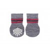 Protiskluzové šedé ponožky, 2 ks pro psy L (něm.ovčák)