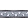 Obojek Red Dingo 15 mm x 24-36 cm - Stars White on Grey