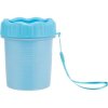 PAW CLEANER - kalíšek k čištění tlapek, silikon/plast, modrá M-L