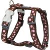 Postroj Red Dingo 20 mm x 45-66 cm - Pink Spots on Brown