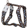 Postroj Red Dingo 20 mm x 45-66 cm - Blue Spots on Brown