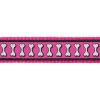 Obojek polostahovací Red Dingo 20 mm x 33-50 cm - Bones Reflexní- TmavěRůžová