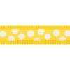 Obojek Red Dingo 25 mm x 41-63 cm - White Spots on Yellow