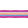 Obojek Red Dingo 20 mm x 30-47 cm - Horizontal Stripes Hot Pink