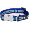 Obojek Red Dingo 12 mm x 20-32 cm - Horizontal Stripes Navy