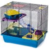 Klec hlod. křeček GINO LUX výbava + tunel, Interzoo 43x28x38cm