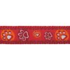Obojek Red Dingo 20 mm x 30-47 cm - Paw Impressions RE