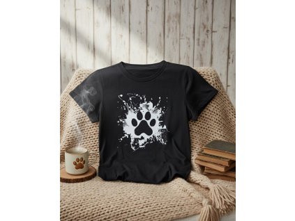 Černé tričko tlapička