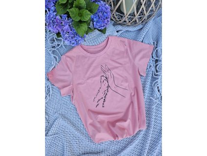 Růžové tričko kamarádi