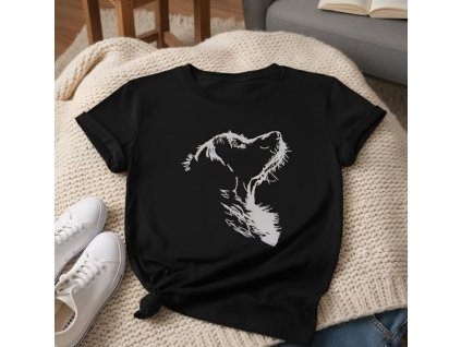 Černé tričko pejsek