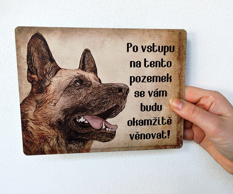 Hafdecor plechové cedulky