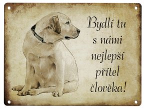 Cedulka s labradorem - nejlepší přítel