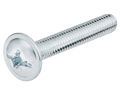 Závitový šroub M4 x 10 mm, balík 100 ks, pozink, hlava ⌀ 10 mm