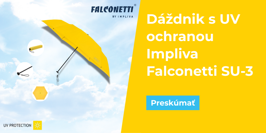 Dáždnik s UV ochranou Impliva Falconetti SU-3