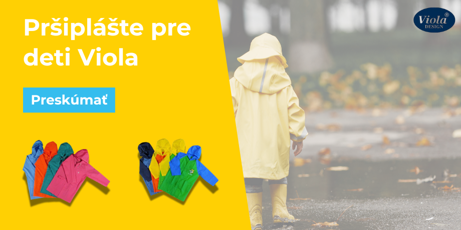 Pršiplášte pre deti Viola