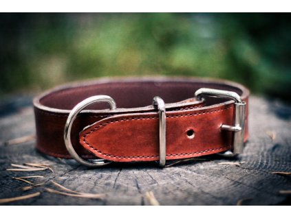 Obojek vel. M - Rezavý