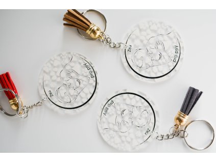 Klíčenka - Žiju pro psy