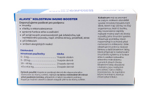  ALAVIS Kolostrum Imuno Booster podávejte pro podporu imunity a vitality, při rekonvalescenci, pro správné fungování střev a zažívání (3)