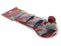  Dárkový balíček pro kočky v originálním vánočním balení k zavěšení od ROSEWOOD. Balíček obsahuje tři druhy balených pamlsků a dvě hračky s catnipem. (3)