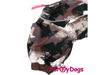  Pláštěnka pro psy ForMyDogs BROWN CAMOUFLAGE – vylepšený model (4)